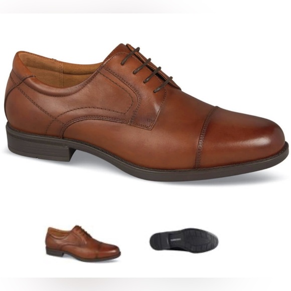 Florsheim Midtown Men’s Cap Toe Oxford Loafer Cognac Career Casual NWT Size 12 - Picture 1 of 11